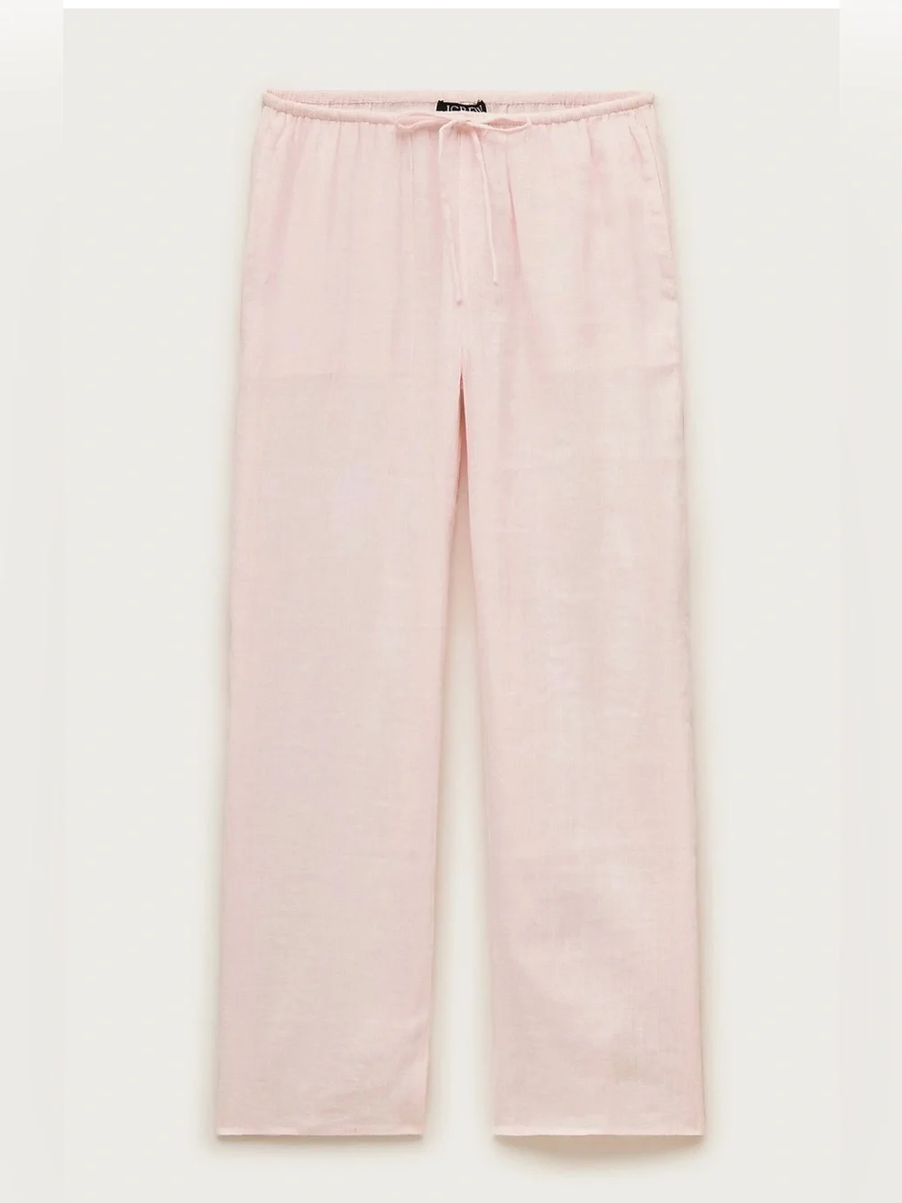 NEW J. Crew Beach pant in Hampton linen-blend pale pink CS391 Large swim coverup